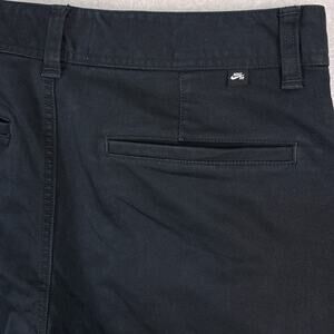 Nike SB Skateboarding Chino Pants Mens 32 M Black Loose Fit Stretch Skater City